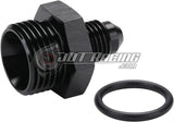 AN4 4AN Male Flare to AN8 8AN Male ORB Straight Adapter Fitting with O-Ring
