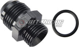 AN10 10AN Male Flare to AN6 6AN Male ORB Straight Adapter Fitting with O-Ring