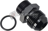 AN10 10AN Male Flare to AN6 6AN Male ORB Straight Adapter Fitting with O-Ring
