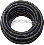 JDT Racing AN16 16AN Black/Blue Nylon Braided Stainless Steel Hose High Quality 15ft Length