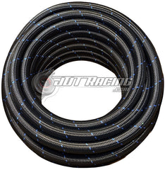 AN16 16AN Black/Blue Nylon Braided Stainless Steel Hose High Quality 50ft Length