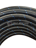 JDT Racing AN20 20AN Black/Blue Nylon Braided Stainless Steel Hose High Quality 10ft Length