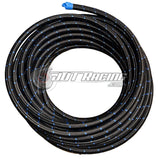 JDT Racing 12AN AN12 PTFE Black/Blue Nylon Braided Stainless Steel Fuel Hose 5ft Length