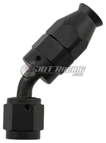 JDT Racing AN3 3AN 45° Degree PTFE Teflon Swivel Hose End Black AN Fitting E85 Flex