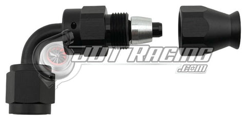 JDT Racing AN3 3AN 90° Degree PTFE Teflon Swivel Hose End Black AN Fitting E85 Flex (Qty 6)