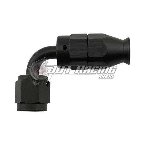 JDT Racing AN4 4AN 90° Degree PTFE Teflon Swivel Hose End Black AN Fitting E85 Flex