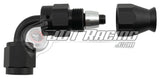 JDT Racing AN4 4AN 90° Degree PTFE Teflon Swivel Hose End Black AN Fitting E85 Flex