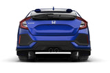 Rally Armor 17-21 Honda Civic EX/EX-L/LX (Hatchback) Black UR Mud Flap White Logo