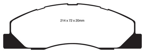 EBC 09-11 Dodge Ram 2500 Pick-up 5.7 2WD/4WD Yellowstuff Front Brake Pads