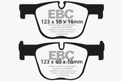 EBC 12+ BMW 335 3.0 Turbo (F30) Redstuff Rear Brake Pads