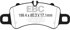 EBC 17-18 Porsche 718 Boxster 2.5L Redstuff Front Brake Pads