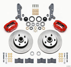 Wilwood Forged Dynalite-M Front Kit 11.30in 1 PC Rotor&Hub Red 60-68 Ford / Mercury Full Size