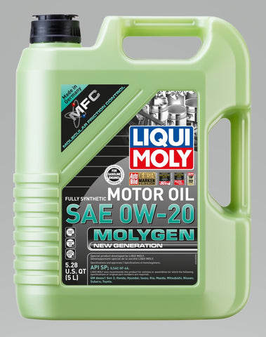 LIQUI MOLY 5L Molygen New Generation Motor Oil SAE 0W20