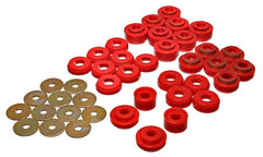 Energy Suspension Chevrolet 4 door Red Body Mounts (Recommended for Police/Taxi/Race)