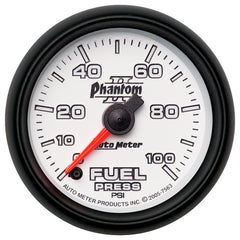 Autometer Phantom II 52.4mm Full Sweep Electronic 0-100psi Fuel Pressure Guage