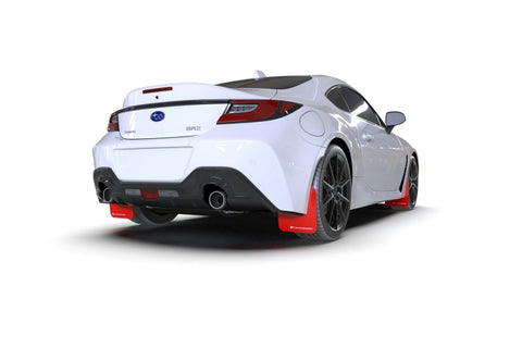 Rally Armor 2022+ Subaru BRZ / 2022+ Toyota GR86 Red UR Mud Flap w/ Black Logo