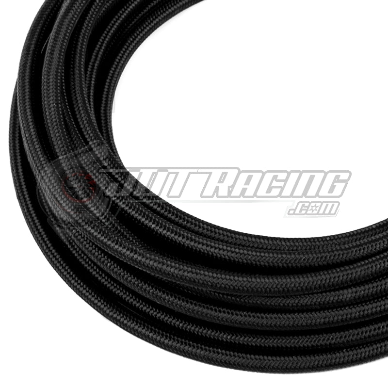 AN16 16AN Black Nylon Braided Stainless Steel Hose HIGH QUALITY 40FT F