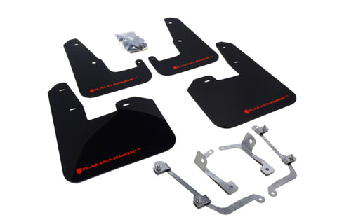 Rally Armor 08-11 Subaru STI (Hatch Only) / 11-14 WRX (Hatch Only) Black UR Mud Flap w/Red Logo