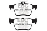 EBC 14+ Audi A3 1.8 Turbo (w/Electronic Parking Brake) Greenstuff Rear Brake Pads