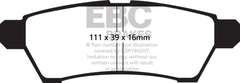 EBC 05+ Nissan Frontier 2.5 2WD Greenstuff Rear Brake Pads