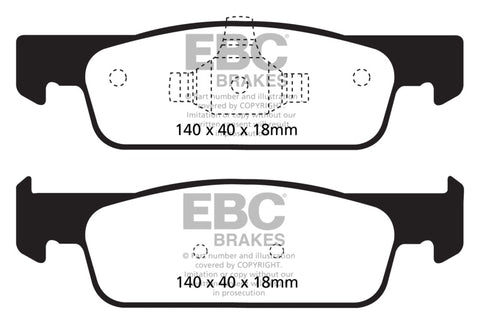 EBC 2016-2017 Smart Fortwo 0.9L Turbo Greenstuff Front Brake Pads