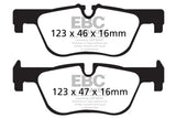 EBC 14+ BMW 228 Coupe 2.0 Turbo ATE calipers Yellowstuff Rear Brake Pads