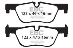 EBC 14+ BMW 228 Coupe 2.0 Turbo ATE calipers Ultimax2 Rear Brake Pads