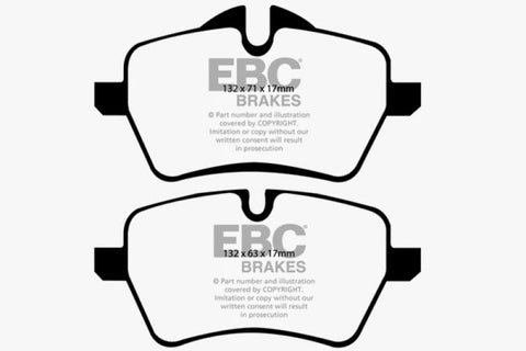 EBC 07-14 Mini Hardtop 1.6 Turbo Cooper S Ultimax2 Front Brake Pads