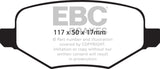 EBC 11-14 Ford Edge 2.0 Turbo Ultimax2 Rear Brake Pads