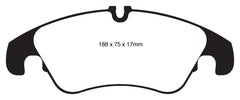 EBC 11 Audi A6 2.0 Turbo Yellowstuff Front Brake Pads