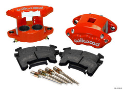 Wilwood D154 Front Caliper Kit - Red 1.62 / 1.62in Piston 0.81in Rotor