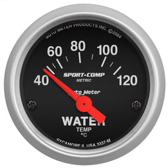 Autometer Sport-Comp 52mm 40-120 Degree Short Sweep Electronic Water Temperature Gauge