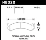 Hawk Chevy / GMC Truck / Hummer Performance Ceramic Street Front Brake Pads