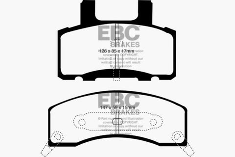 EBC 90-93 Chevrolet C20 8600 LB Greenstuff Front Brake Pads