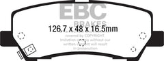 EBC 15+ Ford Mustang 2.3 Turbo Redstuff Rear Brake Pads