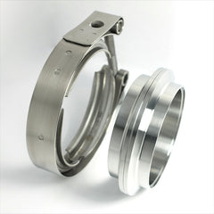 Stainless Bros 3.5in 304SS V-Band Assembly - 2 Flanges/1 Clamp
