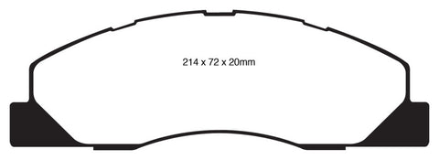 EBC 09-11 Dodge Ram 2500 Pick-up 5.7 2WD/4WD Yellowstuff Front Brake Pads