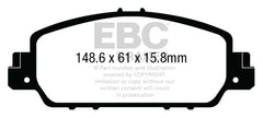 EBC 13+ Honda Accord Coupe 2.4 EX Ultimax2 Front Brake Pads