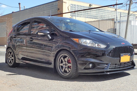 Rally Armor 13-19 Ford Fiesta ST Black UR Mud Flap w/Red Logo