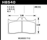 Hawk Wilwood 7112 Blue 9012 Race Brake Pads