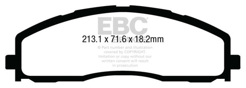 EBC 13+ Ford F250 (inc Super Duty) 6.2 (2WD) Yellowstuff Front Brake Pads