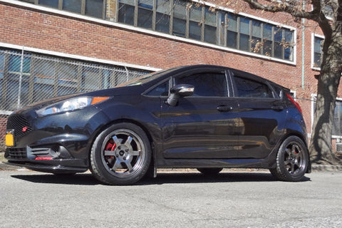 Rally Armor 13-19 Ford Fiesta ST Black UR Mud Flap w/Red Logo