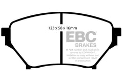 EBC 01-03 Mazda Miata MX5 1.8 (Sports Suspension) Greenstuff Front Brake Pads