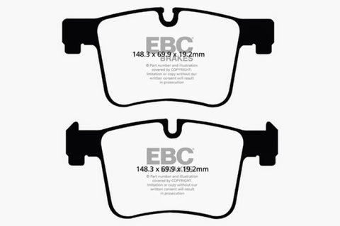 EBC 11+ BMW X3 2.0 Turbo (F25) Yellowstuff Front Brake Pads