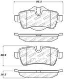 StopTech Performance 07-09 Mini Cooper/Cooper S Rear Brake Pads