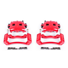 Power Stop 02-05 Dodge Ram 1500 Front Red Calipers w/Brackets - Pair