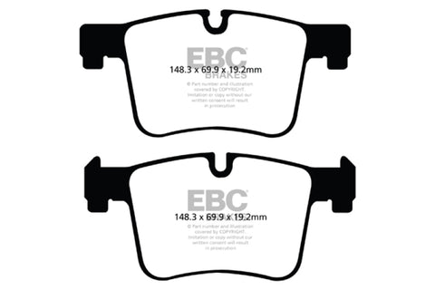 EBC 11+ BMW X3 2.0 Turbo (F25) Redstuff Front Brake Pads