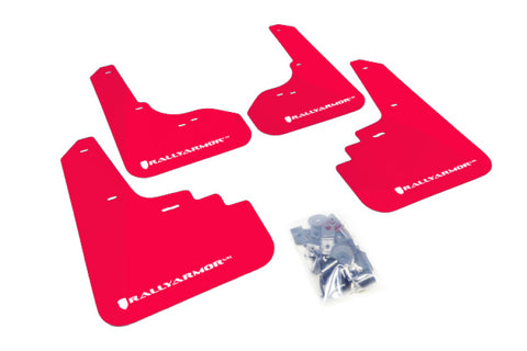 Rally Armor 05-09 Subaru Legacy / Outback Red UR Mud Flap w/White Logo