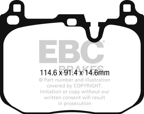 EBC 2015+ Mini Cooper John Cooper Works Yellowstuff Front Brake Pads