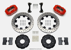 Wilwood Forged Dynalite Front Hat Kit 12.19in Drilled Red 02-06 Acura RSX-5 Lug